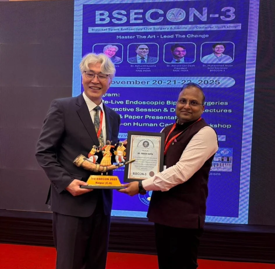Honored for Excellence in Endoscopic Spine Surgery at BSECON